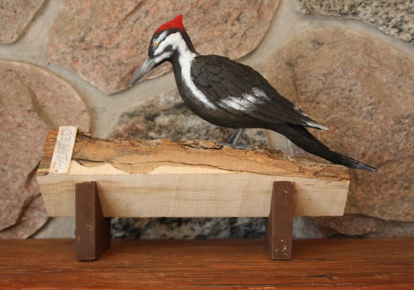 Pileated Woodpecker Carving